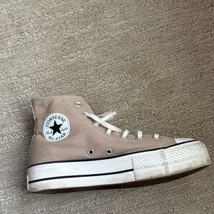 Converse Beige High-Top Sneakers